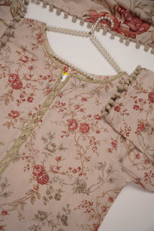 Rozi - Exclusive Karandi Outfit with  Shawl - Ready to Wear -MC208