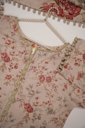 Rozi - Exclusive Karandi Outfit with  Shawl - Ready to Wear -MC208