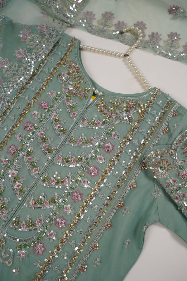 Tehwar - Luxury Organza Outfit with Organza Dupatta - Ready to Wear MC280- Eid Volume 4