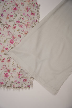 Rozi - Exclusive Karandi Outfit with  Shawl - Ready to Wear -MC209