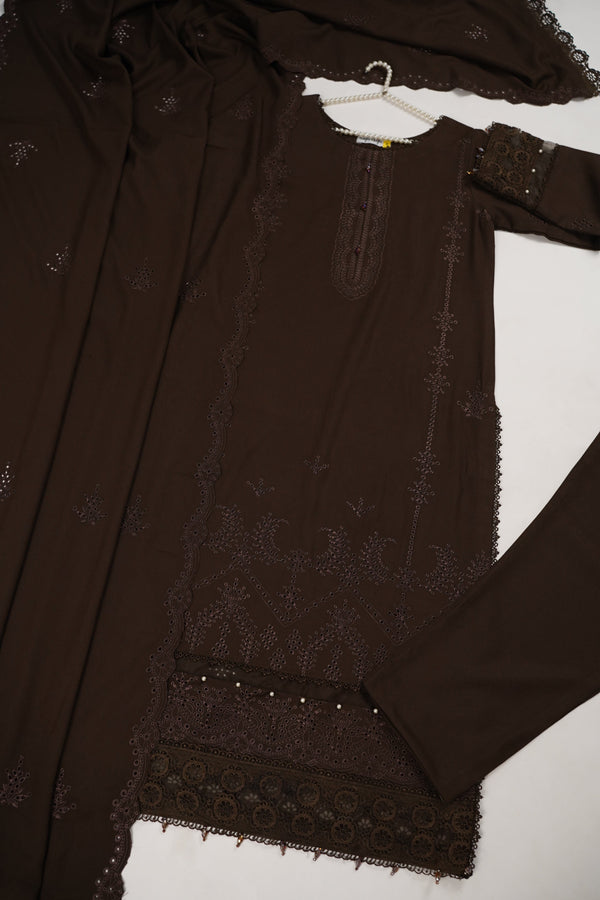 Rozi - Exclusive Wool  Outfit with Shawl - Ready to Wear -MC275- Eid Volume 3