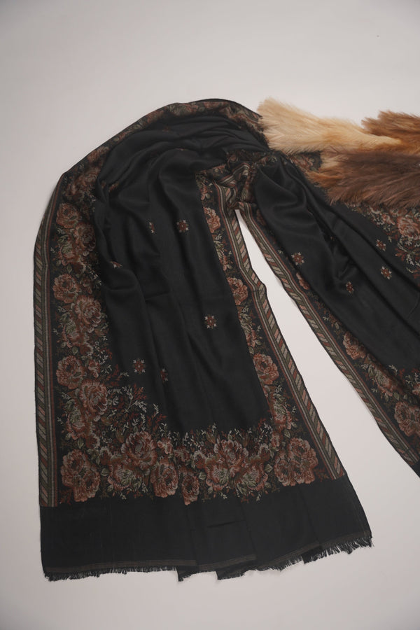 Rozi - Kurta Style - Exclusive Linen Full Outfit with Shawl - Ready to Wear - SB-218 - Loose Fit