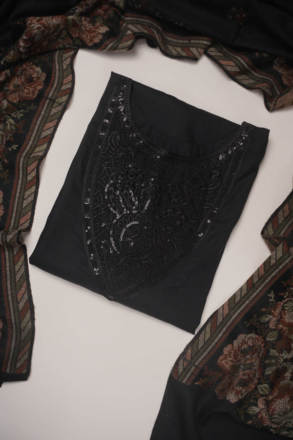 Rozi - Exclusive Linen Outfit with Shawl - Ready to Wear - MC212-Shawl