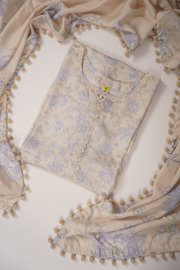 Rozi - Exclusive Karandi Outfit with  Shawl - Ready to Wear-MC210