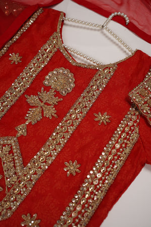 Tehwar - Luxury Festive Collection  with Shararah- Ready to Wear - Tehv10d7