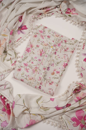 Rozi - Exclusive Karandi Outfit with  Shawl - Ready to Wear -MC209