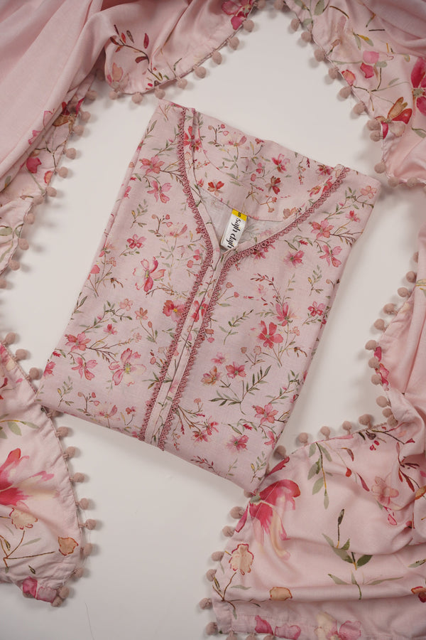 Rozi - Exclusive  Karandi Outfit with  Shawl - Ready to Wear -MC206