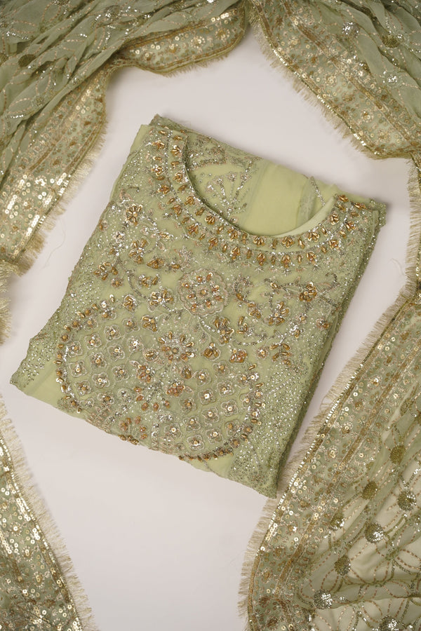 Husan e Jahan - Luxury Festive Collection with Crushed Sharara - Ready to Wear -MC213