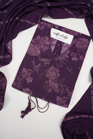 Sada Bahar Originals - Exclusive Dhanak Outfit with  Shawl - Ready to Wear SD557