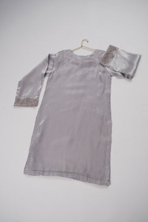 Khaas - Luxury Sheesha Silk Outfit - Hand Work - Ready to Wear SD279