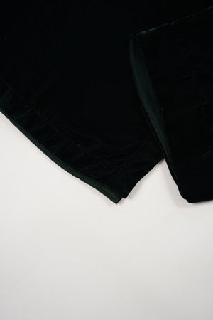 Tawakkal - Luxury Velvet Outfit with Embroidered Velvet Shawl Green