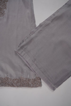Khaas - Luxury Sheesha Silk Outfit - Hand Work - Ready to Wear SD279