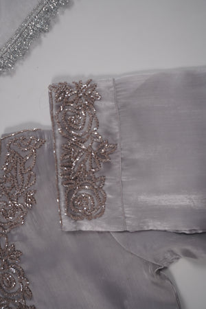 Khaas - Luxury Sheesha Silk Outfit - Hand Work - Ready to Wear SD279