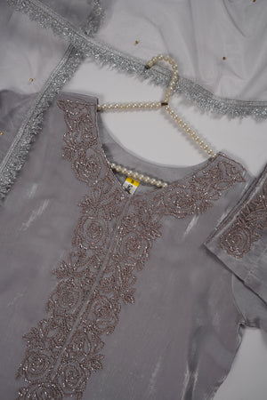 Khaas - Luxury Sheesha Silk Outfit - Hand Work - Ready to Wear SD279