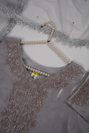 Khaas - Luxury Sheesha Silk Outfit - Hand Work - Ready to Wear SD279