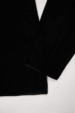 Tawakkal - Luxury Velvet Outfit with Embroidered Velvet Shawl Black