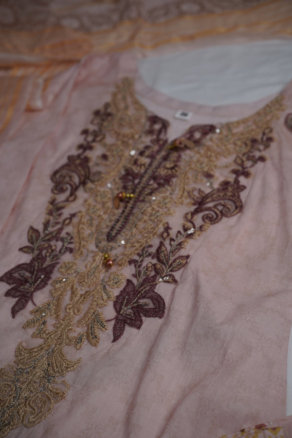 Chamak Damak - Ready to Wear - Sequin Embroidered Lawn with Chiffon Dupatta