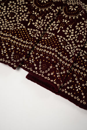 Tawakkal - Luxury Velvet Outfit with Embroidered Velvet Shawl  Mehron