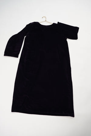 Tawakkal - Luxury Velvet Outfit with Embroidered Velvet Shawl dark purple
