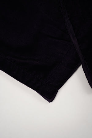 Tawakkal - Luxury Velvet Outfit with Embroidered Velvet Shawl dark purple