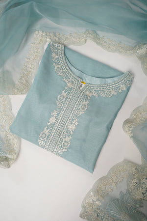 Tehwar - Luxury Organza Outfit with Organza Dupatta - Ready to Wear MC272- Eid Volume 4