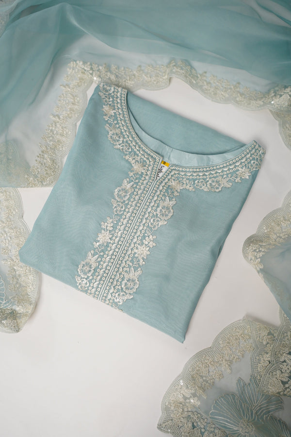 Tehwar - Luxury Organza Outfit with Organza Dupatta - Ready to Wear MC272- Eid Volume 4