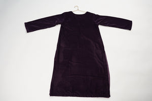 Tawakkal - Luxury Velvet Outfit with Embroidered Velvet Shawl purple