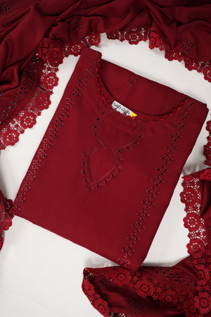 Rozi - Exclusive Wool  Outfit with Shawl - Ready to Wear -MC266- Eid Volume 3