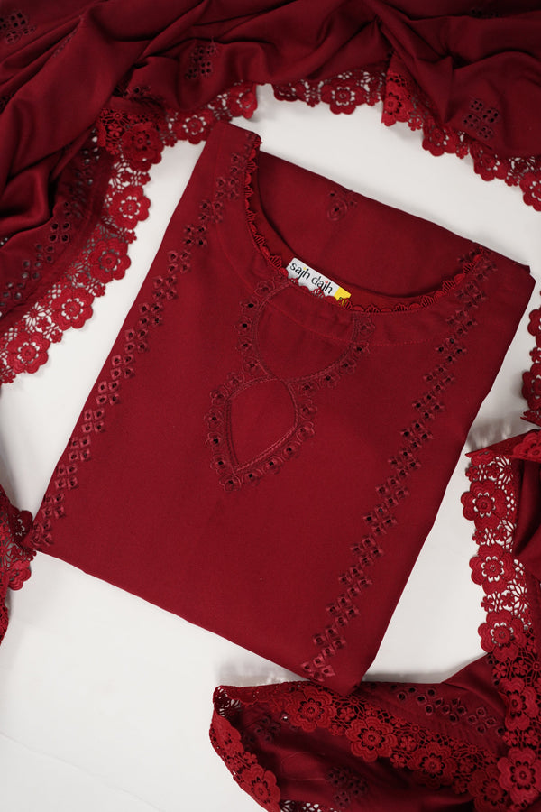 Rozi - Exclusive Wool  Outfit with Shawl - Ready to Wear -MC266- Eid Volume 3