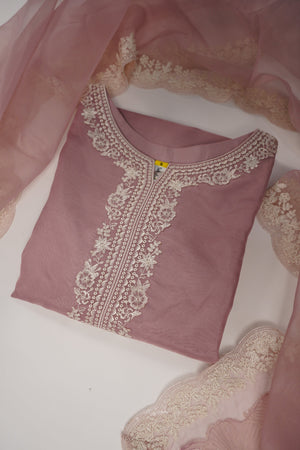 Tehwar - Luxury Organza Outfit with Organza Dupatta - Ready to Wear MC274- Eid Volume 4