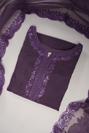 Tehwar - Luxury Organza Outfit with Organza Dupatta - Ready to Wear MC278- Eid Volume 4
