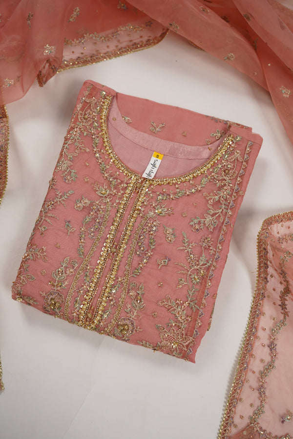 Tehwar - Luxury Organza Outfit with Organza Dupatta - Ready to Wear MC270- Eid Volume 4