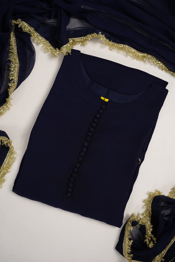 Khaas - Luxury Chiffon  Outfit - Hand Work - Ready to Wear MC265 - Eid Volume 4