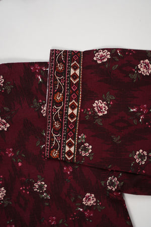 Rozi - Exclusive Khaddar Outfit with  Shawl - Ready to Wear SD565