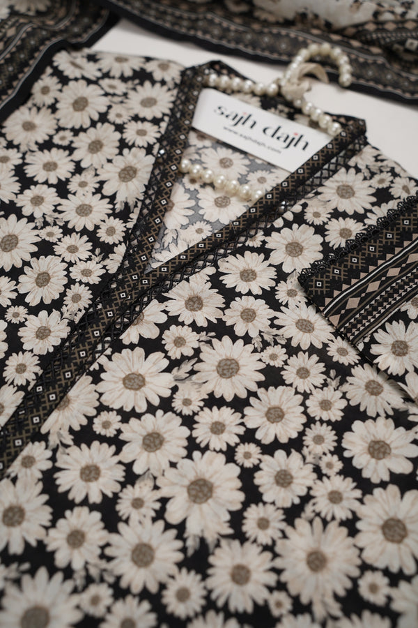 Viral Farshi Shalwar Bin Saeed Original - Lawn Outfit with Lawn Dupatta - Ready to wear