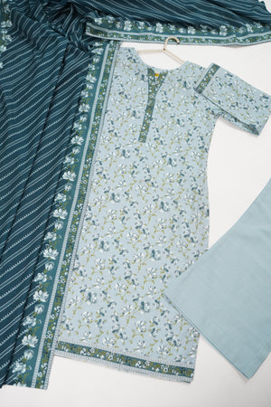 Rozi - Exclusive Khaddar Outfit with  Shawl - Ready to Wear SD570