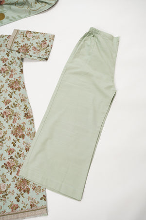 Rozi - Exclusive Khaddar Outfit with  Shawl - Ready to Wear SD566