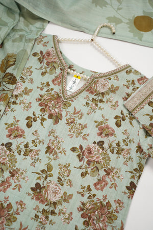 Rozi - Exclusive Khaddar Outfit with  Shawl - Ready to Wear SD566