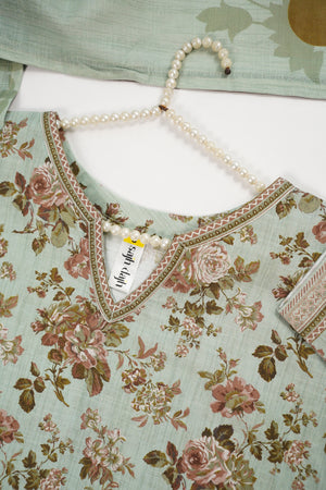 Rozi - Exclusive Khaddar Outfit with  Shawl - Ready to Wear SD566