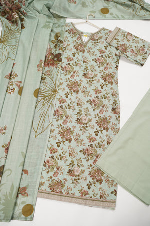 Rozi - Exclusive Khaddar Outfit with  Shawl - Ready to Wear SD566
