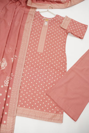 Rozi - Exclusive Khaddar Outfit with  Shawl - Ready to Wear SD568