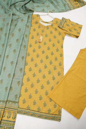 Rozi - Exclusive Khaddar Outfit with  Shawl - Ready to Wear SD567