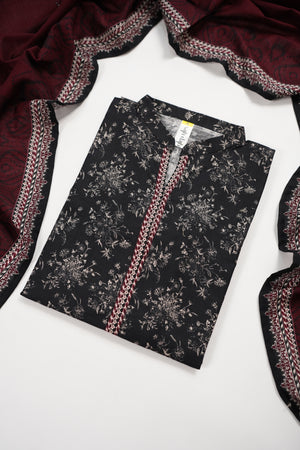 Rozi - Exclusive Khaddar Outfit with  Shawl - Ready to Wear SD569