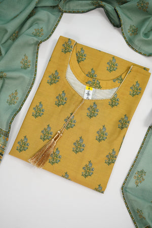 Rozi - Exclusive Khaddar Outfit with  Shawl - Ready to Wear SD567