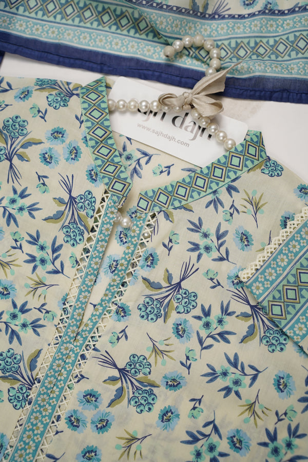 Viral Farshi Shalwar Bin Saeed Original - Lawn Outfit with Lawn Dupatta - Ready to wear