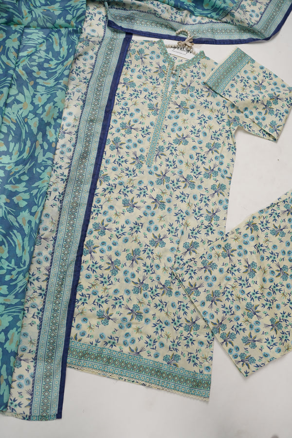 Viral Farshi Shalwar Bin Saeed Original - Lawn Outfit with Lawn Dupatta - Ready to wear