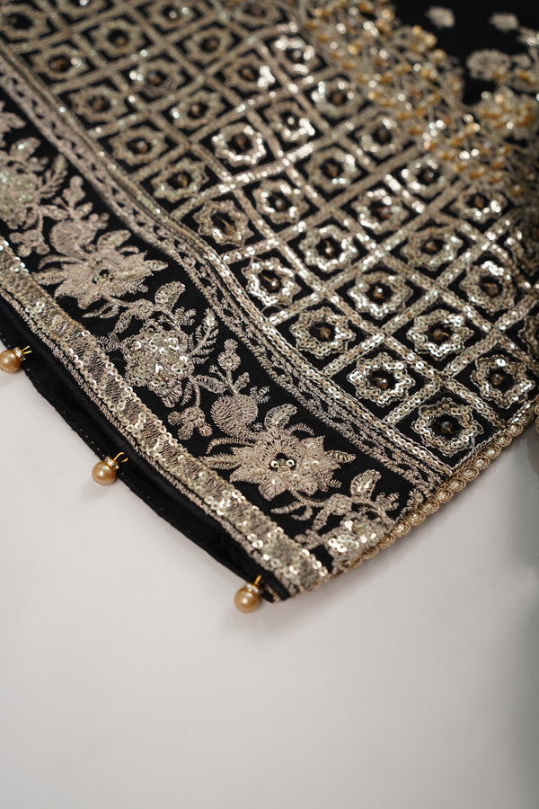Husan e Jahan - Luxury Chiffon Outfit with Chiffon Dupatta - Ready to Wear - HEJ-V3-D10