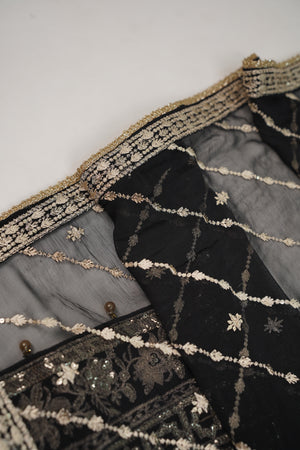 Husan e Jahan - Luxury Chiffon Outfit with Chiffon Dupatta - Ready to Wear - HEJ-V3-D10