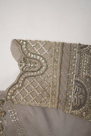 Husan e Jahan - Luxury Chiffon Outfit with Chiffon Dupatta - Ready to Wear - HEJ-V3-D9