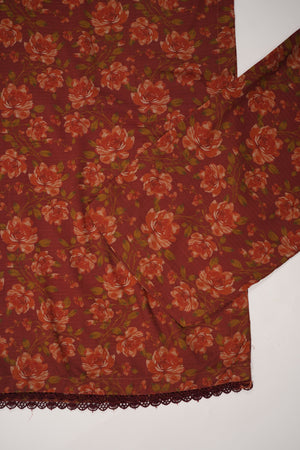 Rozi - Printed Linen Bana Dora Outfit - Ready to Wear SB139